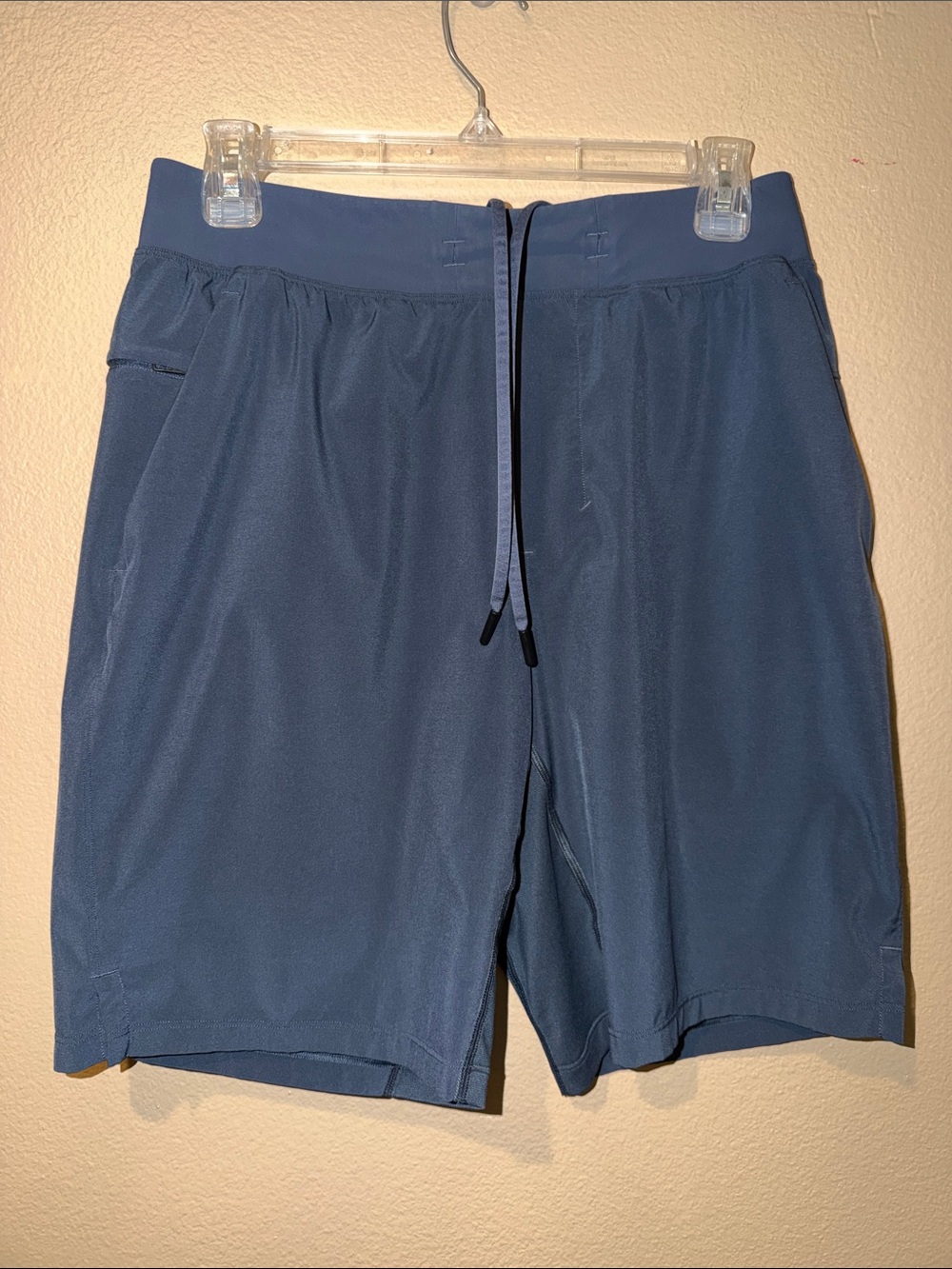 Men's Athletic Drawstring Shorts in Slate Blue